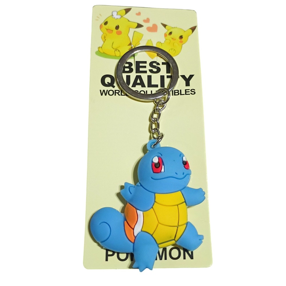 Nintendo Pokemon Squirtle Rubber Vinyl Character Keychain - DT